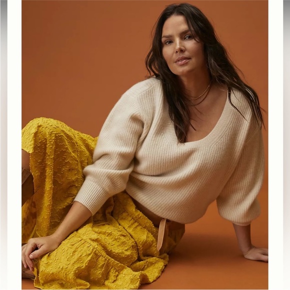 Anthropologie Sweaters - Maeve x Anthropologie 100% Cashmere Sasha Pullover Sweater XXL
